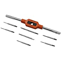 SODIAL 8pzs - juego Mini macho de roscar Roscado a mano Terraja de alambre rosca Machos terrajas Ataque M1.1 M1.2 M1.4…